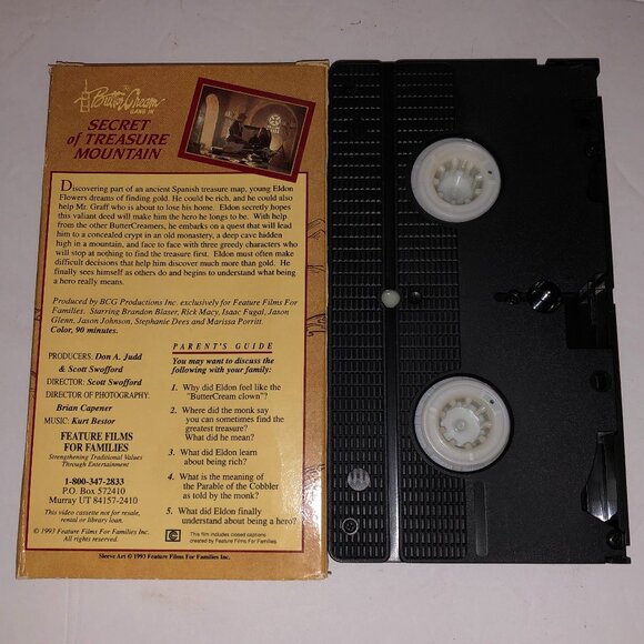 Lot of 2 VHS Movies - The Butter Cream Gang & "The Secret of Treasure Mountain" - Picture 6 of 6